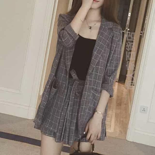Three-piece Suite Small suit coat Broad leg shorts fashion suit new pattern student Korean Edition Easy Three Quarter Sleevein the Women's clothing/Boutique , Large size women  category - from Buy2taobao.com to provide professional Taobao agent buy service
