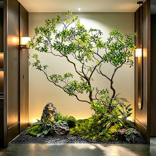 仿真马醉木橱窗造景植物室内高端仿生绿植装饰树大型假树简约景观