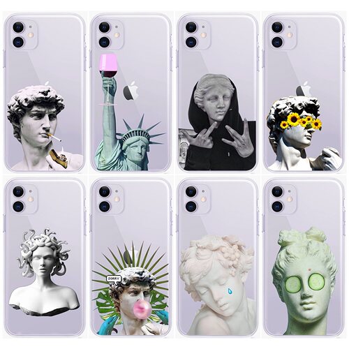 适用iPhone13大卫油画XR欧美艺术手机壳David Artphonecase苹果12