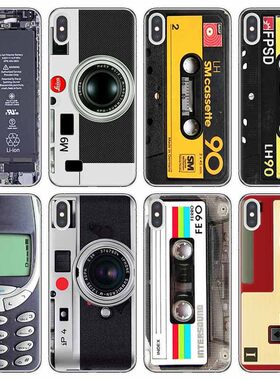 适用于iPhone13个性14拆机计算器磁带录像带照相机手机壳苹果12/6/7