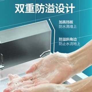 304不锈钢水槽单槽幼儿园学校洗手槽食堂洗碗池洗刷槽带龙头定制