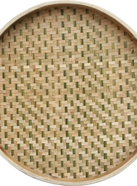 手工竹编肠粉簸箕竹匾晾晒竹制品