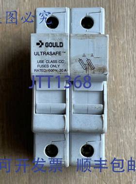 供应GOULD ULTRASAFE USCC2 2 极保险丝座 30A 600V 带保险丝
