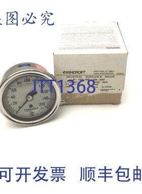 原装供应Ashcroft 25-1009-SWL-02B-200 2-1/2英寸工业Duralife压