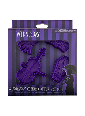 正版Wednesday星期三周边亚当斯小东西大提琴巧克力饼干模具按压