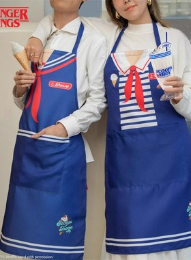 Cinereplicas怪奇物语周边Stranger Things蓝色冰淇淋店围裙制服