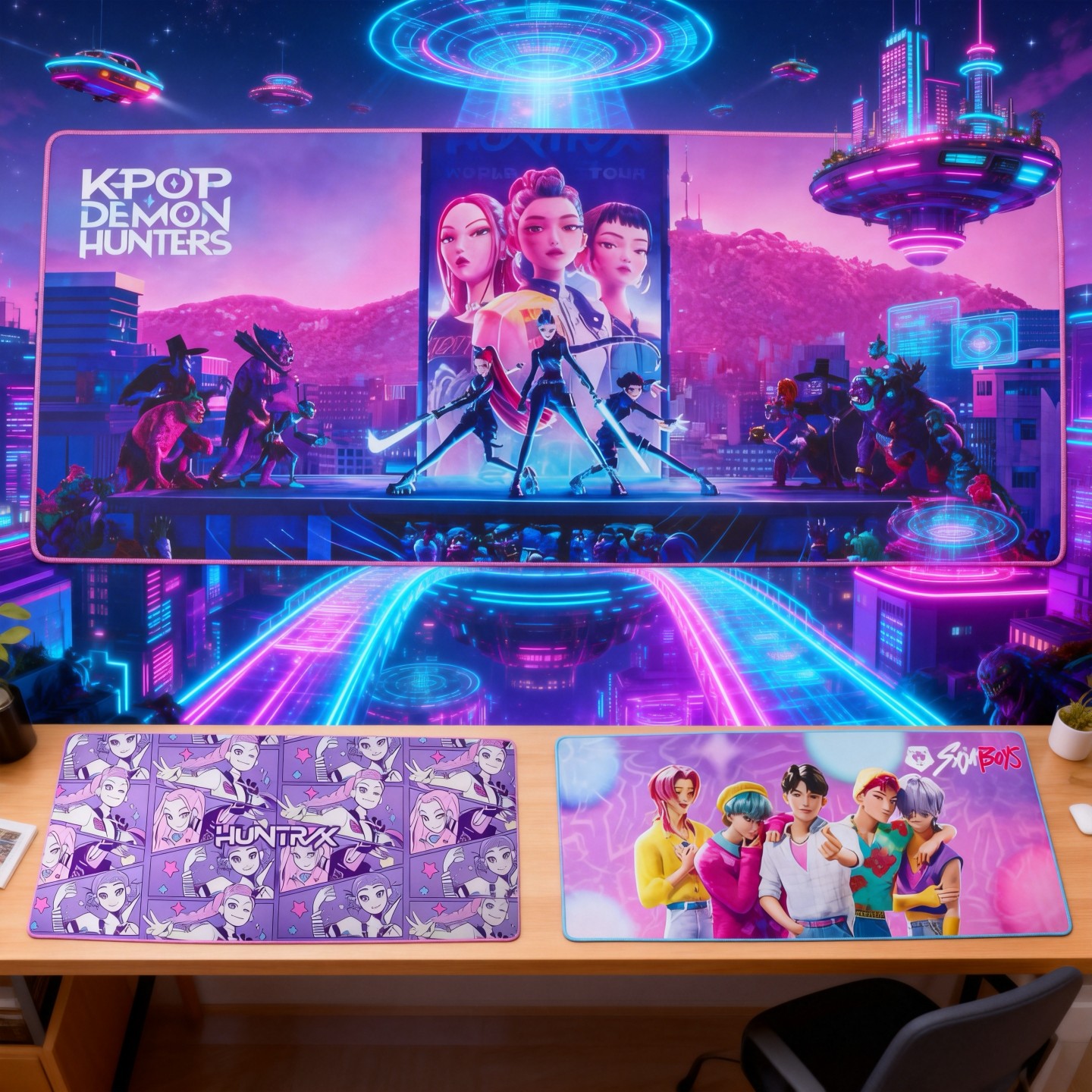 正版kpop demon hunters猎魔女团周边桌垫沙加男孩防滑大号鼠标垫,模玩/动漫/周边/娃圈三坑/桌游,动漫3C周边/数码电器,淘宝优惠券,粉丝福利购,淘宝优惠卷