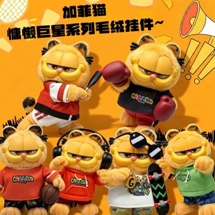 Cool mould加菲猫盲盒周边慵懒巨星系列毛绒挂件玩偶手办摆件礼物