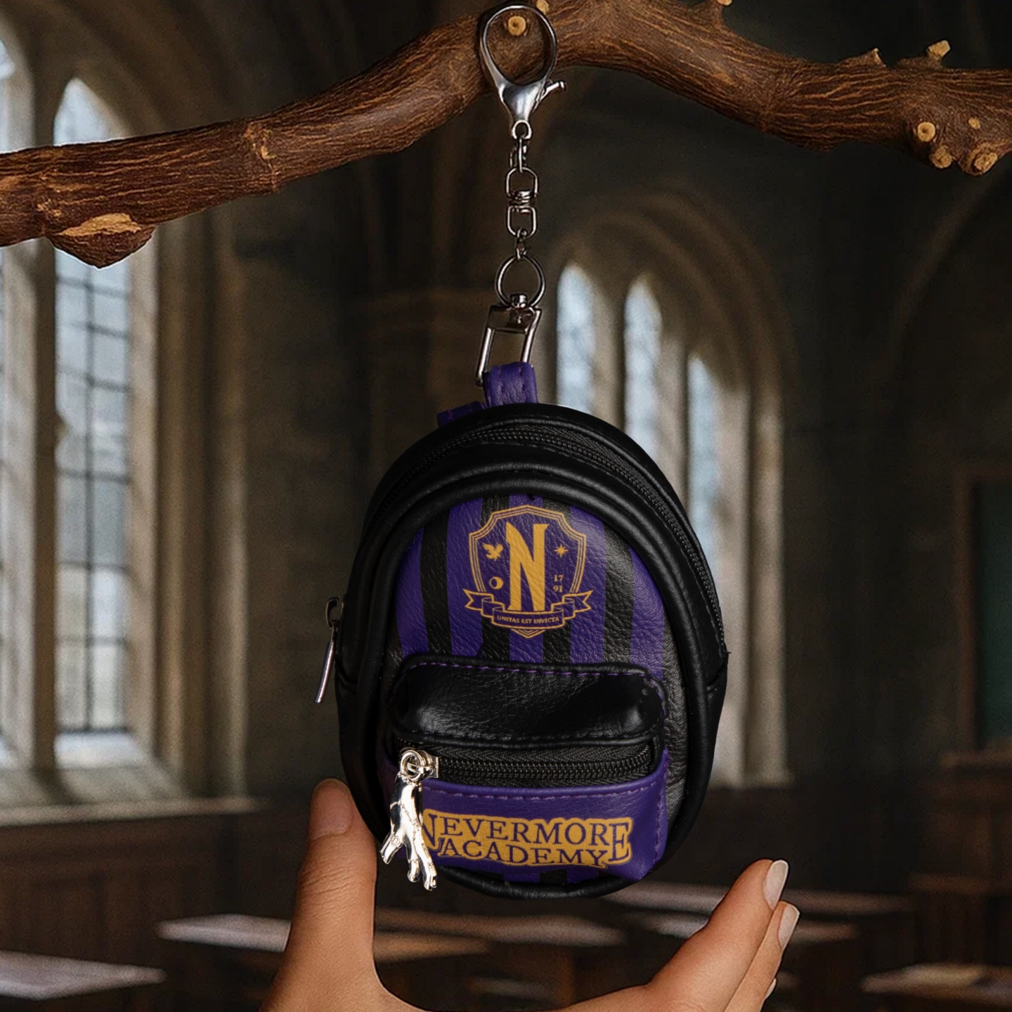 正版星期三小挂包迷你书包零钱包