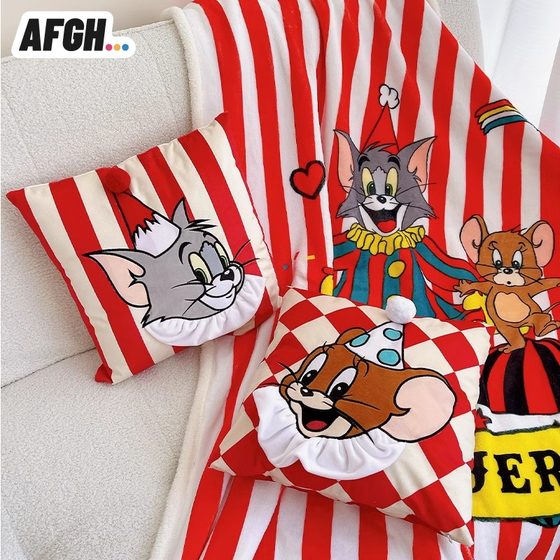 猫和老鼠马戏团系列抱枕靠垫毯子