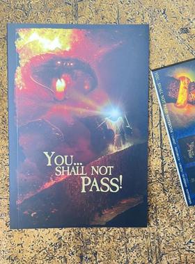 cinereplicas指环王笔记本周边魔戒本子甘道夫炎魔经典台词日记本
