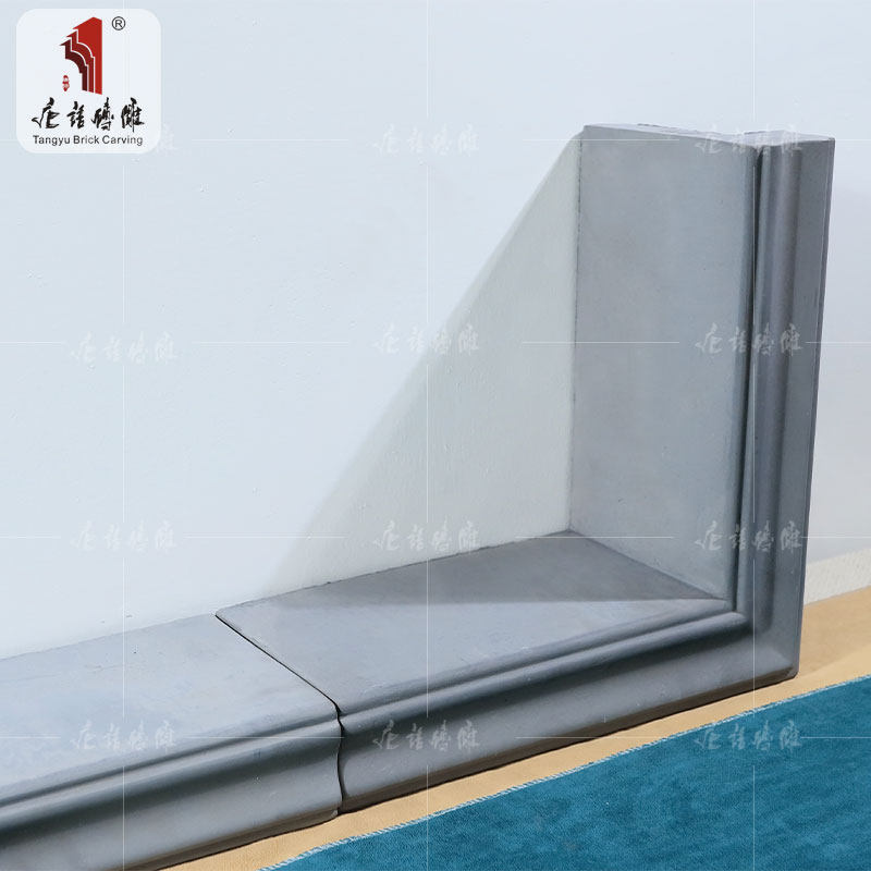 唐语砖雕仿古砖青砖新中式庭院苏式建筑装饰窗户l型一体式窗套线
