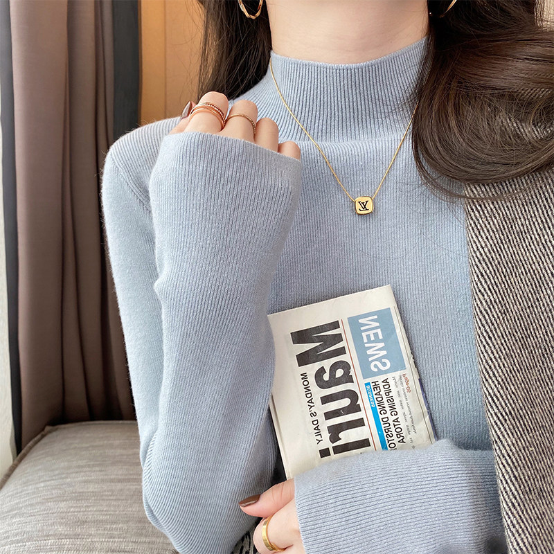 외출용 수유복 가을 겨울 니트 밑단 셔츠 핫맘 이너웨어 수유복 수유복 봄 가을 하프 터틀넥 상의