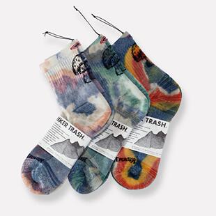 两双包邮 江户久得 HIKER TRASH 羊毛混纺袜子 户外登山越野 代购