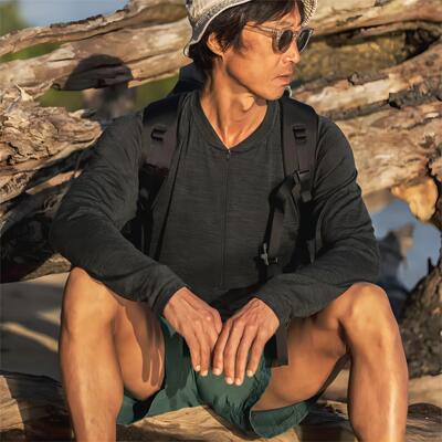 包税包邮 江户久得 yamatomichi男女同款拉链羊毛衫露营登山 代购