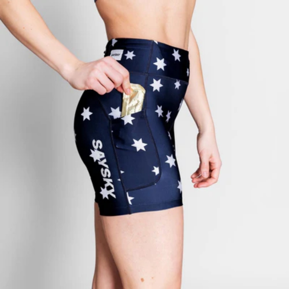 包税包邮 江户久得 SAYSKY 女士7英寸紧身裤跑步登山骑行日本代购