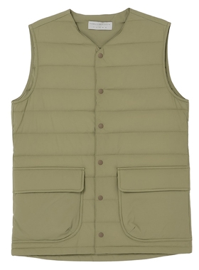 包税包邮 江户久得 AXESQUIN ELEMENTS马甲羽绒背心 户外休闲代购