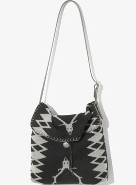 包税包邮 江户久得 South2West8 羊毛挎包单肩包  日本代购