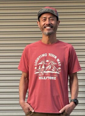 包税包邮 江户久得milestone National Park短袖T恤跑步骑行 代购