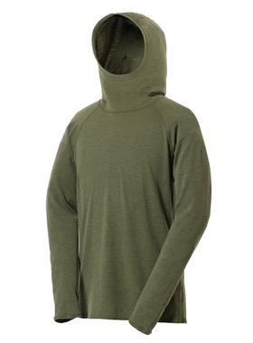 包税包邮 江户久得 AXESQUIN男士羊毛连帽衫春秋户外跑步登山日代