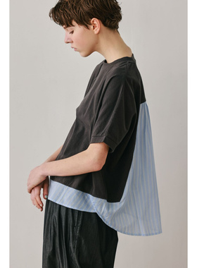 江户久得 KELEN 26年夏款 HOPPS短袖拼色T恤 甜美森系 日本代购