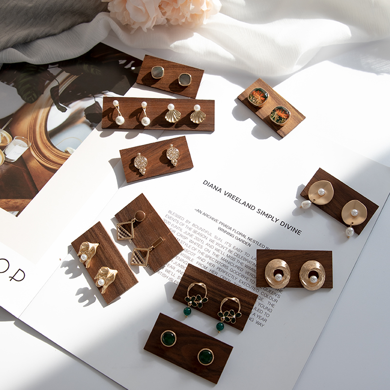 饰季陈列耳钉耳环卡片拍摄道具