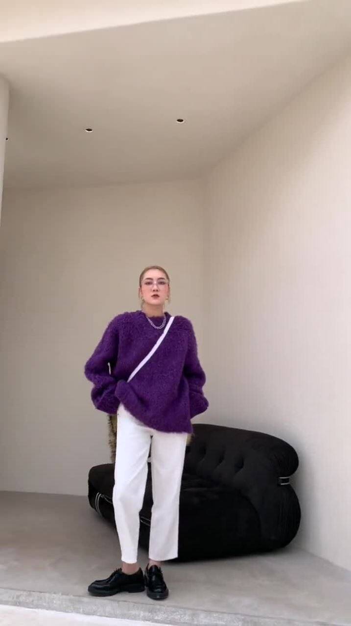 温暖深秋 羊驼圈圈毛让每个人都想拥抱你 慵懒毛衣|ruв категории Женская одежда, свитер - от Buy2taobao.com для оказания профессиональной услуги покупки агента Taobao