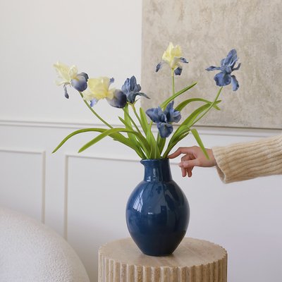 法式浪漫爱丽丝鸢尾兰，仿真花手感PU