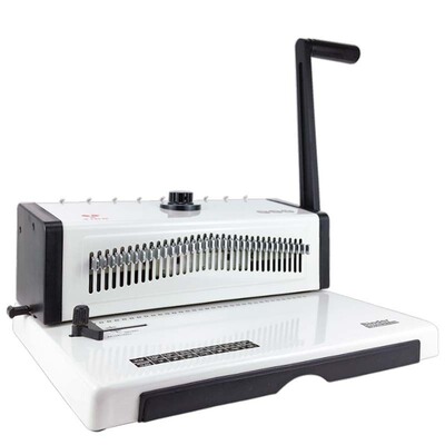 T9029A铁圈装订机双线圈装订机全抽刀34孔方孔打孔台历铁圈机厂家