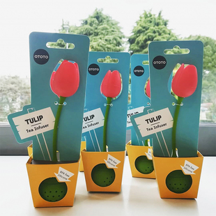 物舍×OTOTO郁金香泡茶器Tulip创意可爱懒人茶叶过滤器茶漏杯滤器