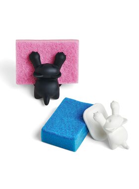 物舍×OTOTO小猫海绵收纳架Scrubby创意厨房海绵抹布免打孔收纳