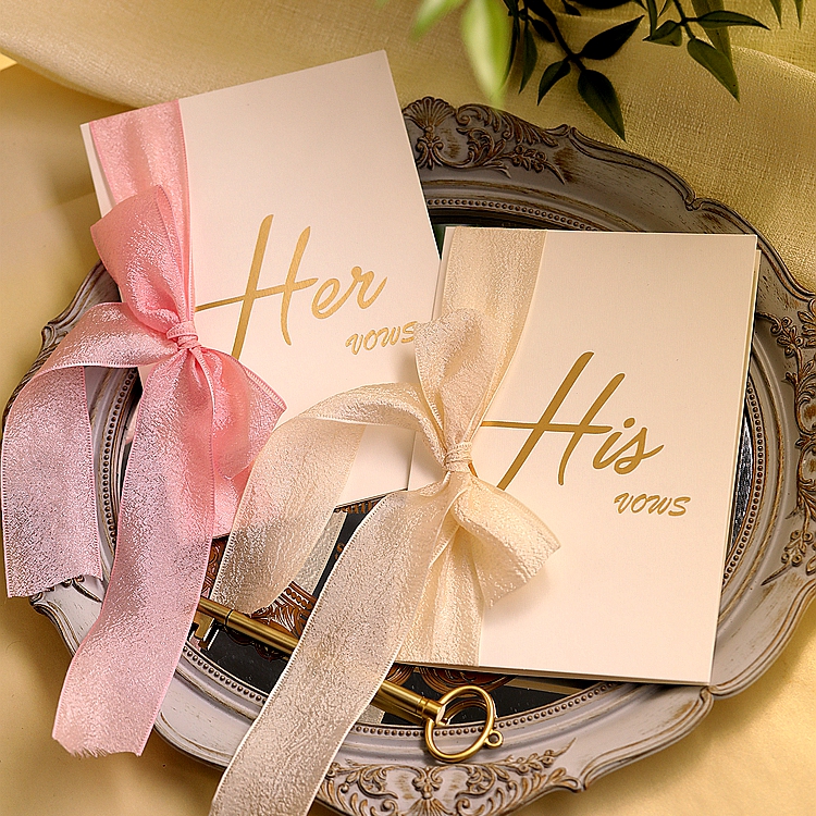 結婚誓言卡片ins保證書歐式手工