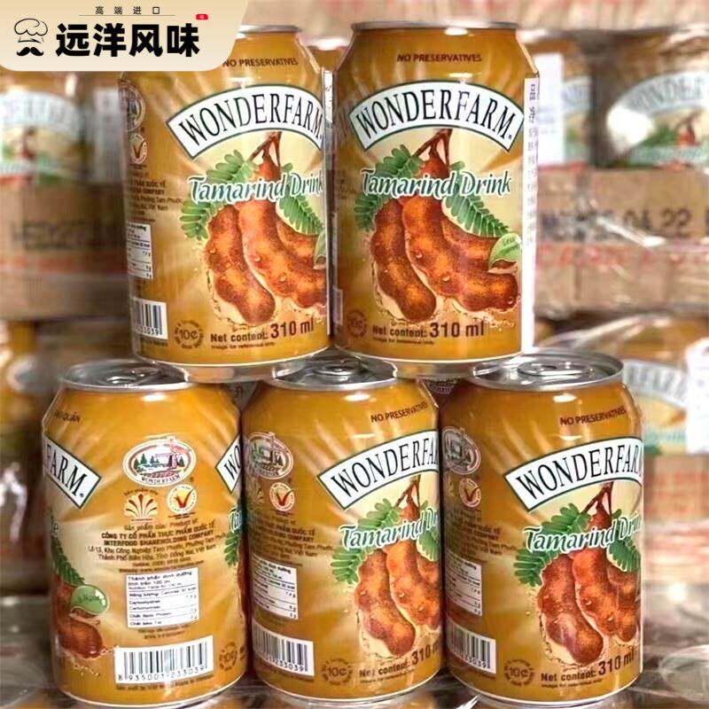 越南酸角汁饮料310ml罗望子风味东南亚热门饮品 大农庄酸豆角汁罐
