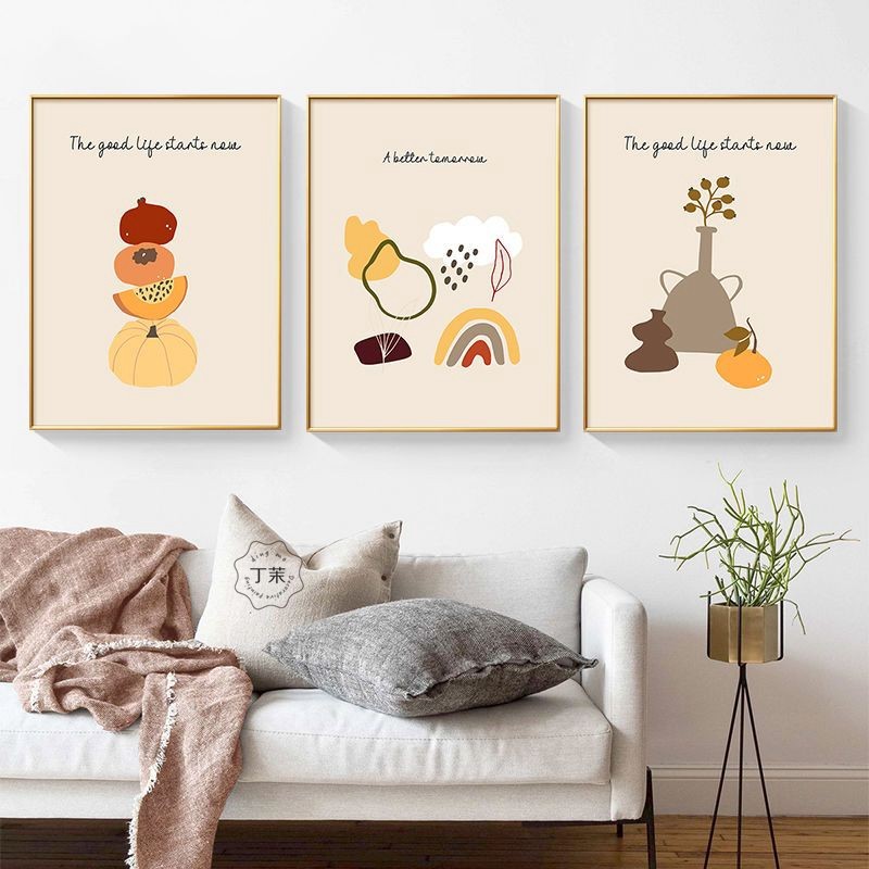北欧客厅装饰画沙发背景墙挂画ins风现代简约小清新餐厅卧室壁画,家居饰品,现代装饰画,淘宝优惠券,粉丝福利购,淘宝优惠卷
