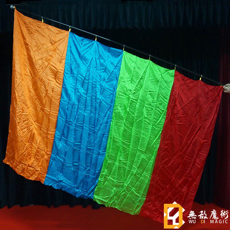 无敌魔术道具闪电出大杆四色旗(红绿蓝黄)空手出大旗震撼舞台魔术