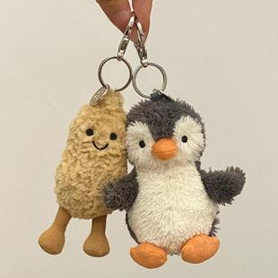 Jellycat花生企鹅乌龟西高地巴塞罗熊小狗手袋挂饰包包挂件钥匙扣