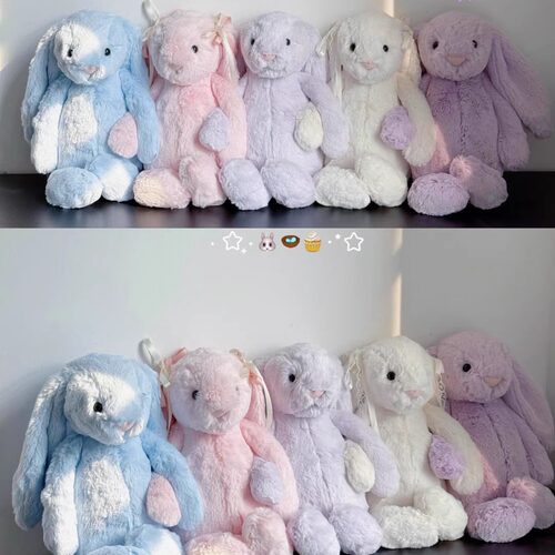 jellycat星星耳朵邦尼兔奶油白新
