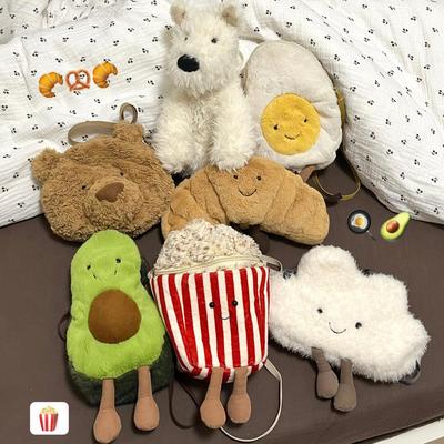 jellycat巴塞罗熊包斜跨包咖啡包