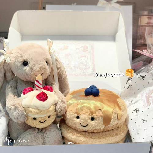 jellycat怀抱蛋糕邦尼兔草莓挞新