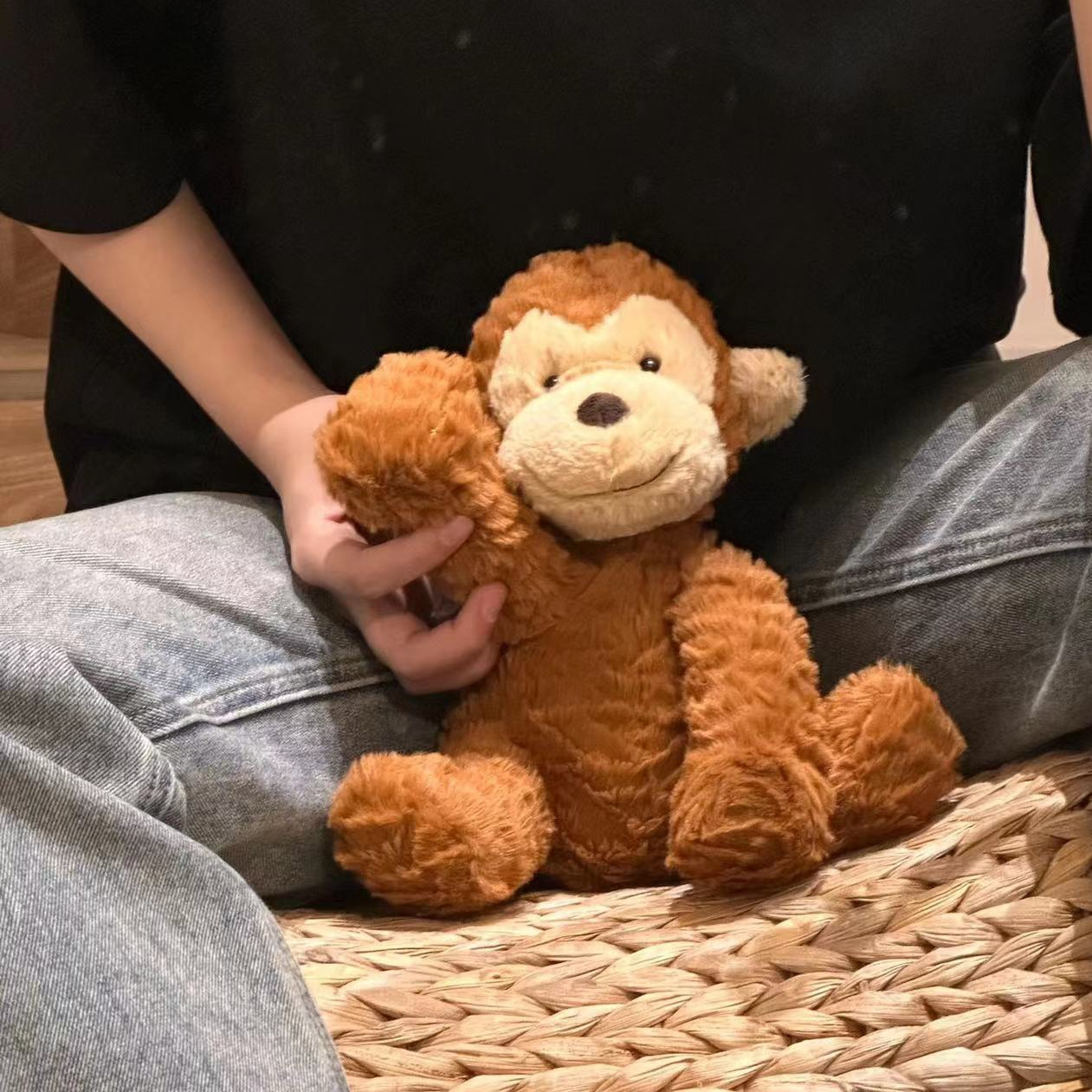正品英国jellycat波浪毛狮子 猴子 大象毛绒玩具卷毛儿童安抚玩偶
