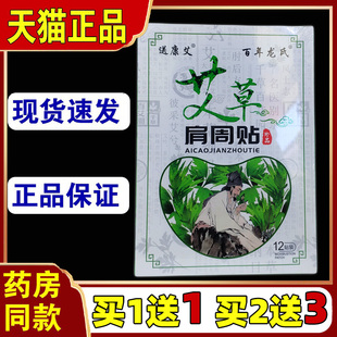 买1送1百年龙氏艾草肩周贴【天猫正品】颈肩腰腿关节不适艾灸缓解