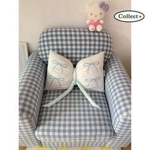 艺术收藏夹 蝴蝶结抱枕午睡枕靠垫腰枕卧室沙发颈枕韩式可爱抱枕