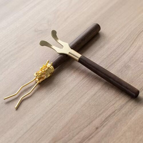 龙头壶叉铁壶铜壶烧水壶防烫盖叉