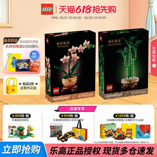 乐高典雅兰富贵竹拼搭积木