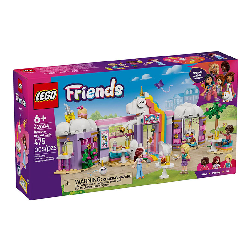 1月新品 LEGO乐高42684独角兽咖啡馆益智拼搭积木儿童模型玩具,玩具/童车/益智/积木/模型,普通塑料积木,淘宝优惠券,粉丝福利购,淘宝优惠卷