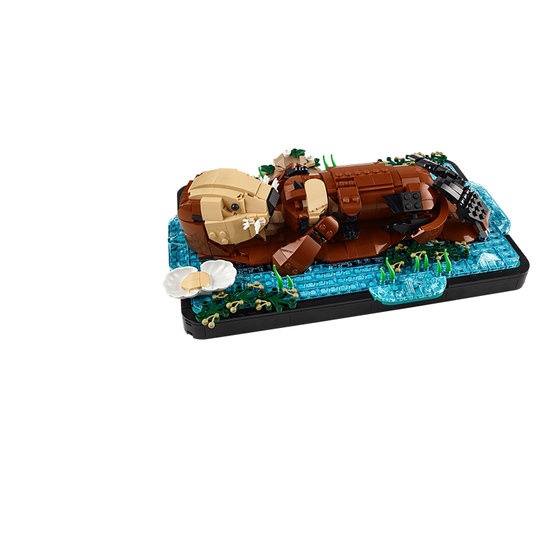 LEGO乐高21366漂浮的海獭创意益智拼装男孩玩具儿童成人积木10岁+