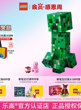LEGO乐高我的世界21276苦力怕模型正品益智拼搭积木儿童玩具收藏