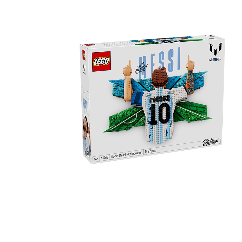 新品预售 LEGO乐高43018梅西的庆祝时刻益智拼搭积木模型玩具
