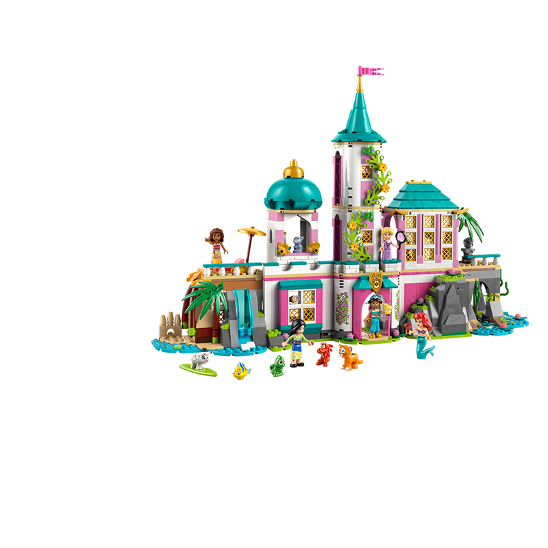 乐高公主城堡与皇家宠物拼搭积木