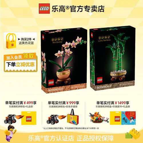 乐高典雅兰富贵竹拼搭积木